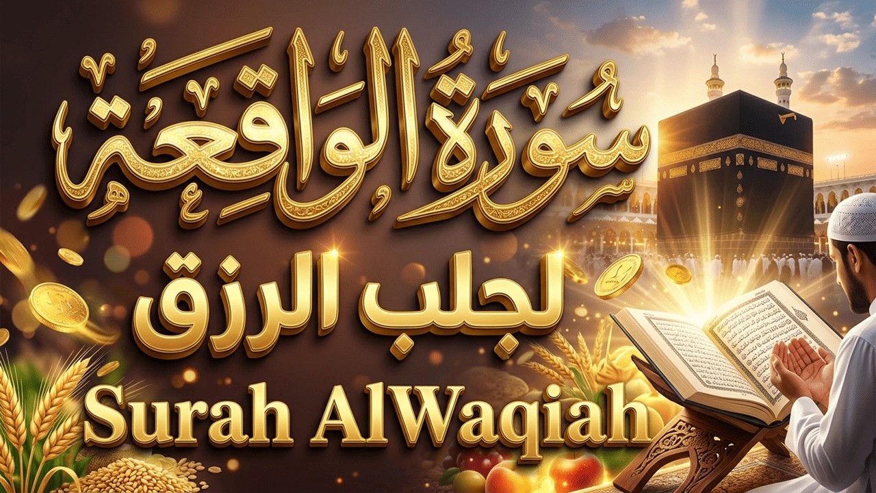 سورة الواقعة ❤️ بصوت هادئ ومريح | لجلب الرزق والبركة والخير الوفير 🎧 Surah Al-Waqiah for Rizq