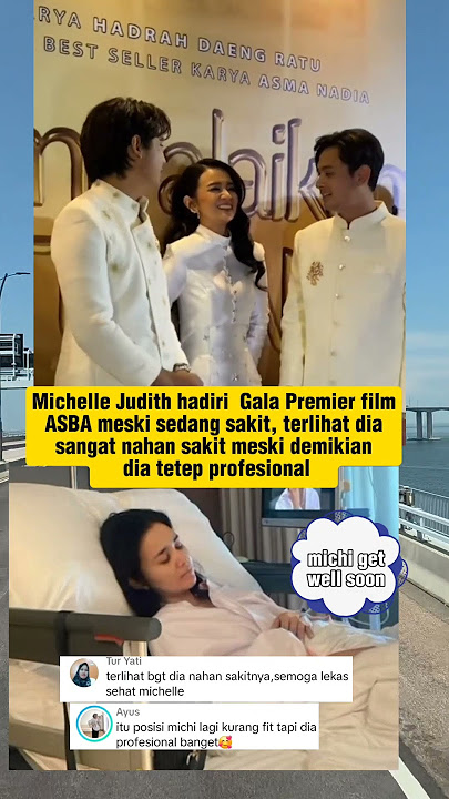 Michelle Judith hadir di GALA PREMIER film ASBA meski sedang sakit