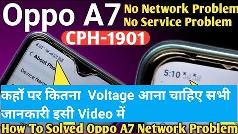 Oppo A7 Network Problem || Oppo A7 No Service Problem | Oppo CPH 1901 Network Problem Solution |