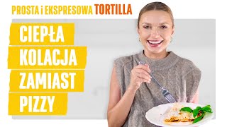 Pyszna TORTILLA z jajkiem, serem, pieczarkami, szynką i pomidorem