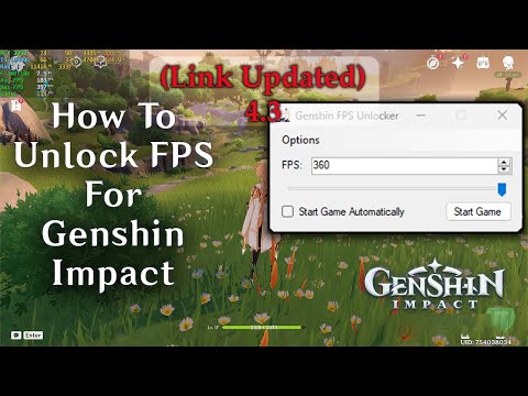 How To Unlock FPS For GENSHIN IMPACT 4.0 Fontaine For PC