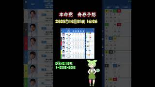 【ボートレース】2025年10月04日の本命レース #shorts