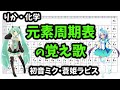 🌟元素周期表の覚え歌【ミク☓ラピス☓フィドロサミル】