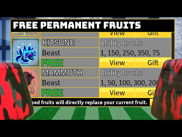 KENRBLX Permanent Fruits Event For Blox Fruits Players (Stock & Proofs) -  GamersBerg