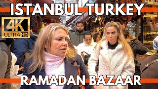 Ramadan Bazaar Istanbul Turkey 2024 Around Grand Bazaar,Fake Market,Eminonu,Sirkeci4K Walking Tour