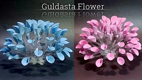 Guldasta | Plastic Bottle Craft ideas | Recycle material projects for school | Flower Crafts