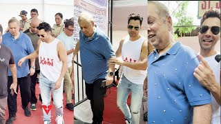 Varun Dhawan With Dad Devid Dhawan Arrives To Cast Their Vote For Loksabhapolls2024