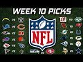 NFL Week 10 Score Predictions 2019 (NFL WEEK 10 PICKS ...