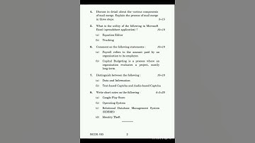 BCOS-183 IGNOU Questions Paper December 2022