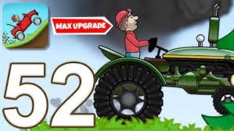 Hill Climb Racing - Gameplay Walkthrough Part 1- Tractor Max Upgraded (iOS, Android) and i phone