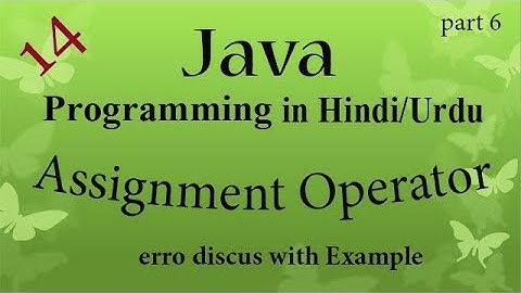 14 java programming | Assignment Operators