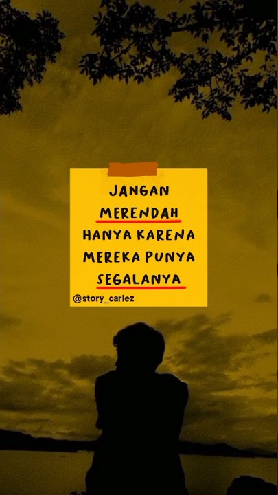 story WA - Merendah untuk meroket