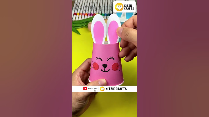 DIY Paper Cup Rabbit Moving Toy |