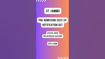 🤩IIT Jammu PhD Admission Special Drive#shorts #phd #iitjammu #phdadmission2023 #phdprogramme #iitphd