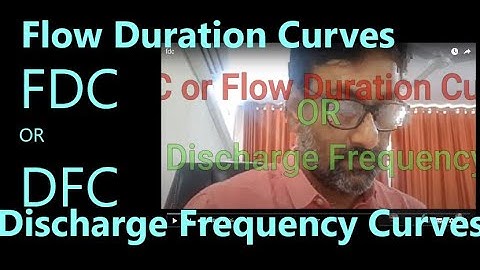 Flow Duration Curves OR Discharge Frequency Curves #FDC #DFC