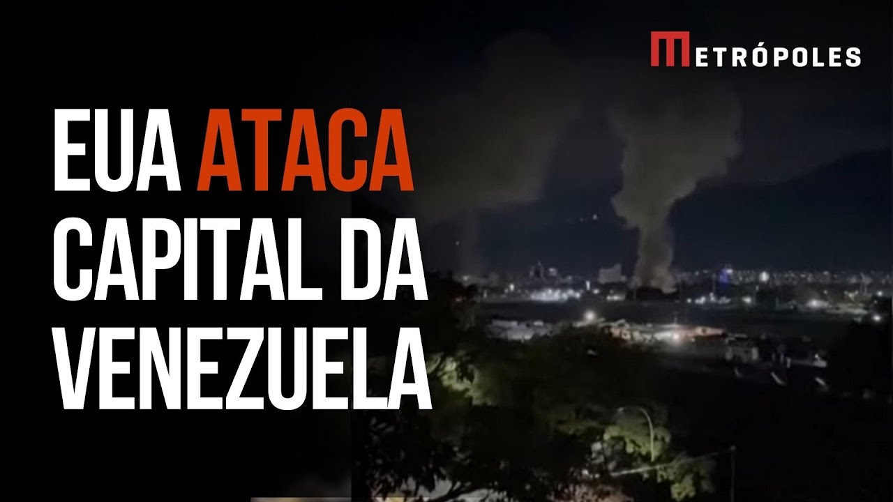 URGENTE: EUA ataca alvos em Caracas, capital da Venezuela