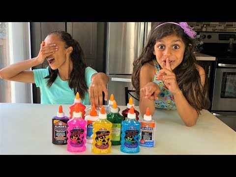 3 COLORS OF GLUE SLIME CHALLENGE! New colors