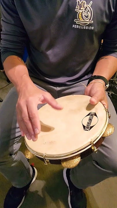 Jingle, Bass, and Slap Tones On The Pandeiro #shorts #drummer