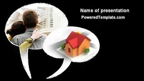 Own Home PowerPoint Template by PoweredTemplate.com