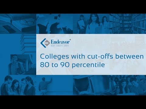 Colleges with cut-offs between 80-90 percentile | CAT
