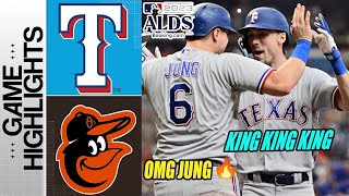 Baltimore Orioles vs Texas Rangers ALDS Game Highlights 10823 MLB Postseason Highlights 2023