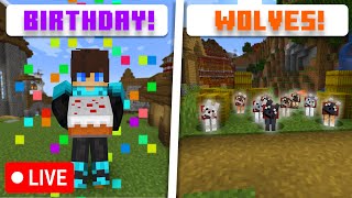 IT'S CHAZYYYBOI'S BIRTHDAY!! + COLLECTING MORE DOG TYPES  Minecraft Bedrock Live