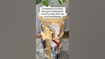 Revolutionize your space with a rotating bookshelf #booktok #bookcase