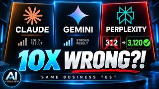 Claude vs Gemini vs Perplexity: One Made a 10X Mistake