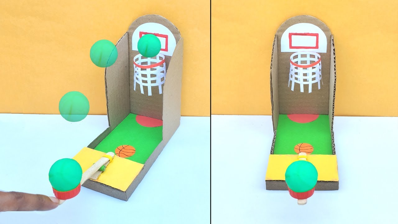 Buy Diy One or Two Player cardboard op basketball Game. Diytoys is