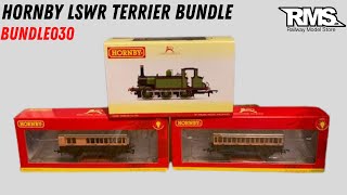 Hornby LSWR Terrier &amp; Coaches Bundle -    R3846 R40108 R40110