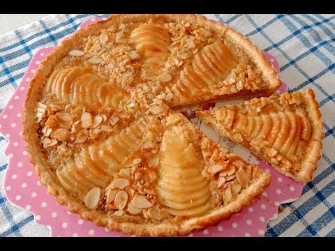 Video: Tarta Cu Crema De Migdale, Afine Si Pere