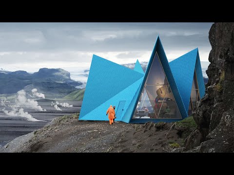 Mattias Litström presents the Skýli trekking cabin  with GreenCoat®  steel roof