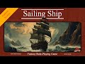 Realistic sailing ship background ambience