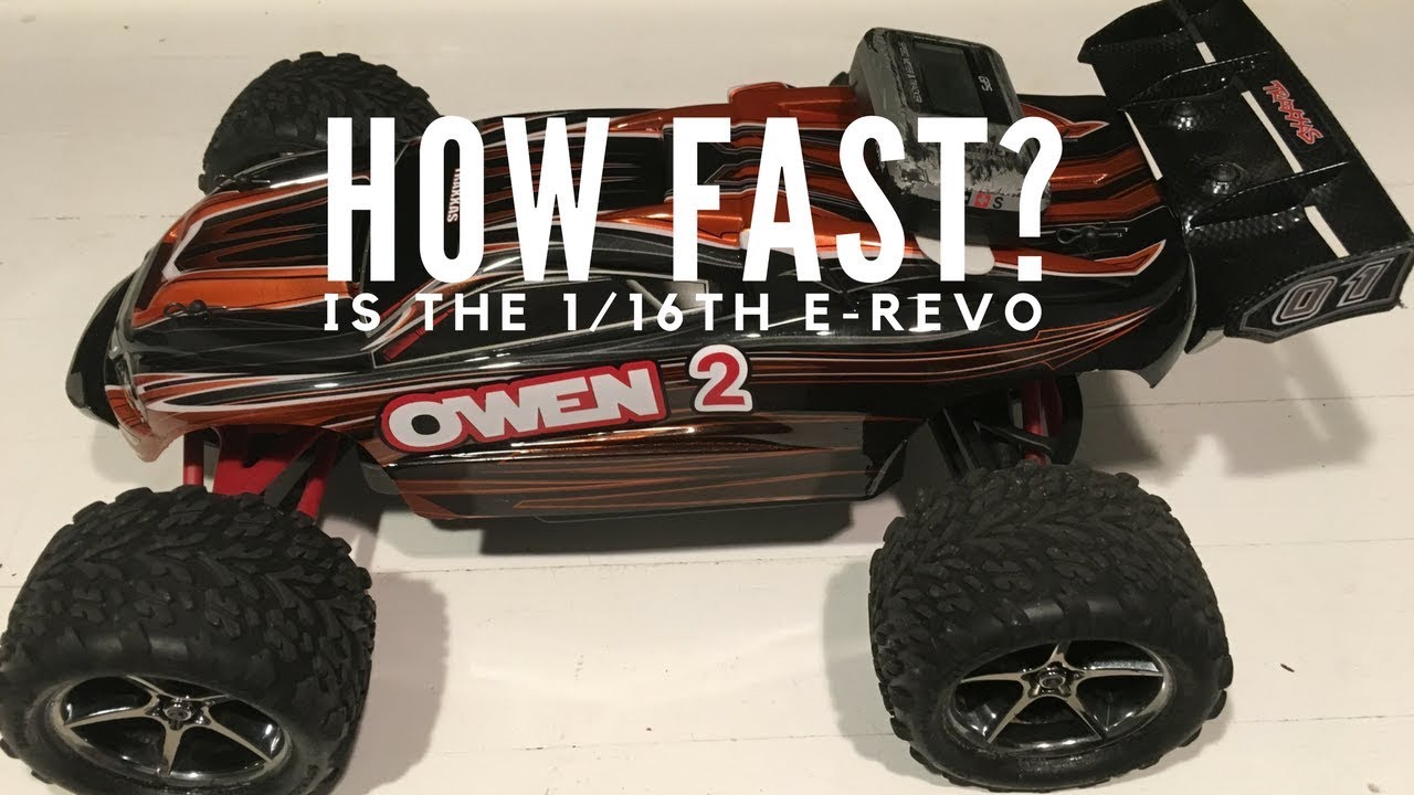 How Fast Is The Traxxas e-revo? - Mini Top Speed Test YouTube