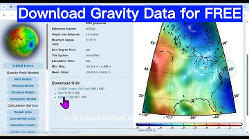 Download satellietzwaartekrachtgegevens van elk land | Gegevens over zwaartekrachtafwijkingen