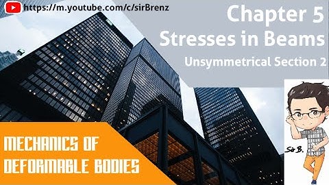 Mechanics of Deformable Bodies - Chapter 5 - Stresses in Beams - Example 3