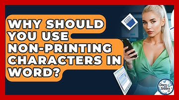 Why Should You Use Non-printing Characters In Word? - Docs and Sheets Pro