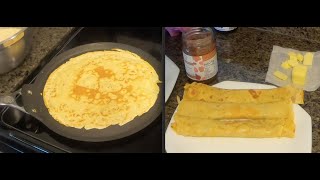 Making crepes with duck eggs (recipe optional)