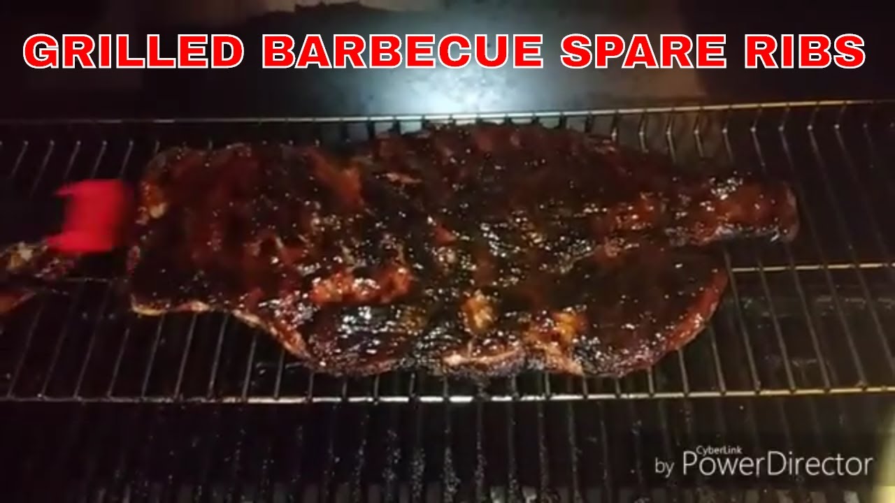 GRILLED RIBS, BARBECUE||BARBECUE GRILLED PORK SPARE RIBS JAMAICAN STYLE ...