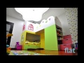 #projects FLAT - Детская - замок для двух детей. Крашенный МДФ. ЭКО Краска Sniejka.