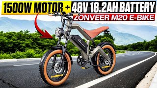 Zonveer M20 Review 2026 | 1,500w Moped Ebike Tested at 32 Mph!