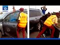 Lagos Motorist Knocks Policeman Into Canal