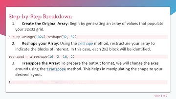 Efficiently Vectorizing NumPy Array Reshaping and Indexing
