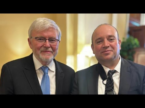 Former PM Kevin Rudd meets Bondi hero Ahmed al Ahmed