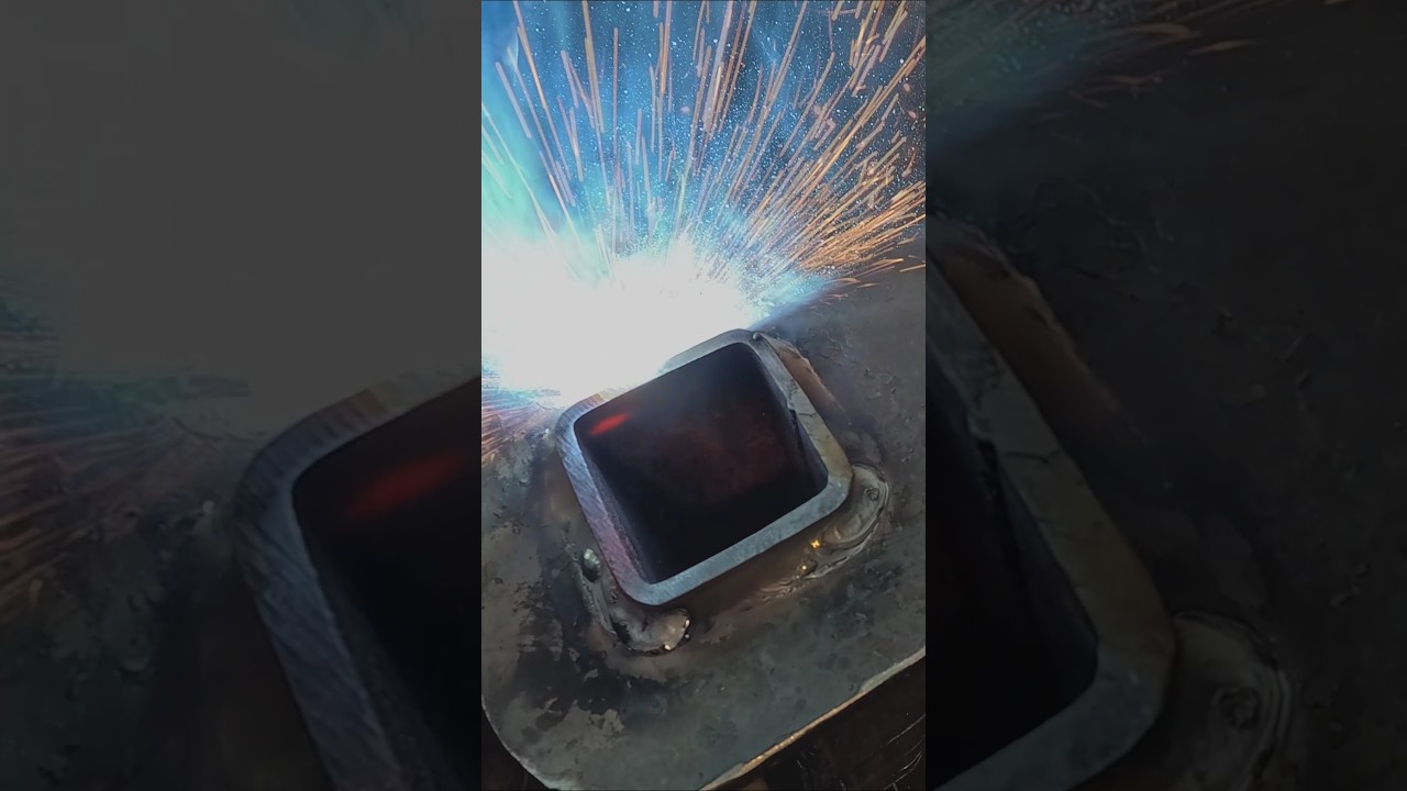 Can you guess what he's welding?