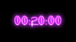 Purple Neon Vampire Timer 20 Minutes (Countdown)