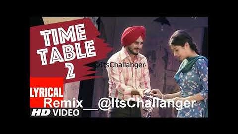 Time Table 2 Remix Dhol mix latest punjabi songs kulwinder billa ItsChallanger