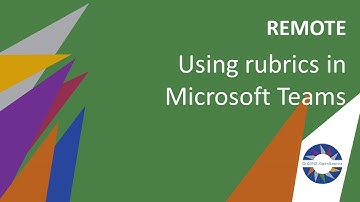 Using rubrics in Microsoft Teams