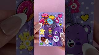 🌈✨Care Bear style ATC cards ASMR Process #asmr #carebear #scrapbooking #artistictradingcards