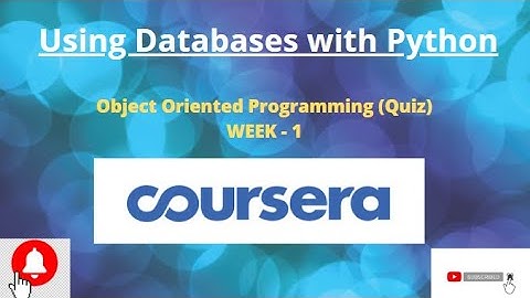Object oriented programming in using database with python #solutionbank